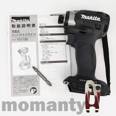 Makita TD173DZ Impact Driver TD173DZB Black 18V 1/4" Brushless Tool with Case