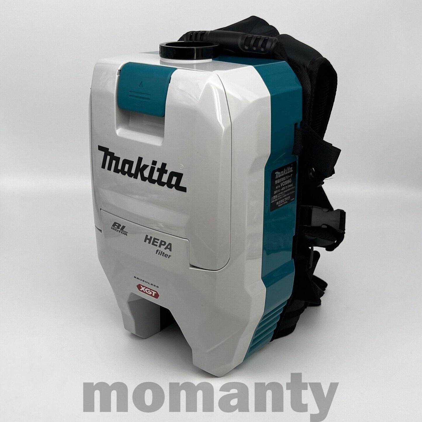 Makita VC008GZ 40V Backpack Type Vacuum Cleaner Brushless Tool Only 2L 195W 60dB
