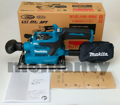 Makita BO380DZ Finishing Sander Brushless Cordless 18V Blue Tool Only